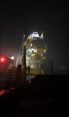 Offshore Electro-Hydraulic Pedestal Crane 110t