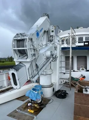 Yacht Knuckle-Boom Telescopic Crane 5,5-8m/1.5t-0,4t